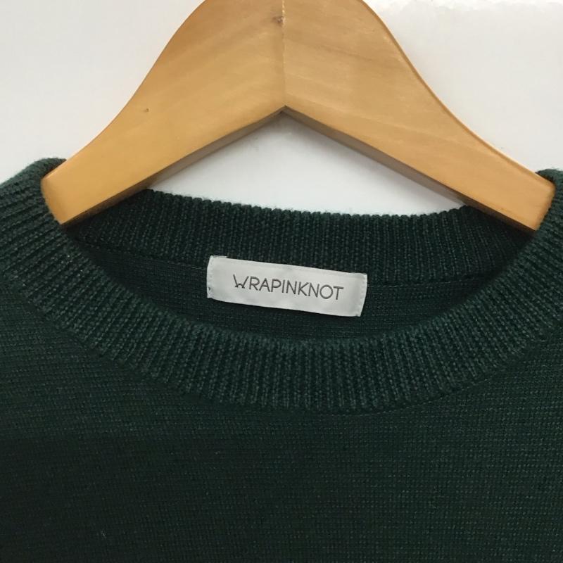 ラッピンノット WRAPINKNOT ニット、セーター 長袖 2 無地 緑 / グリーン /  メンズ USED 古着 中古 10141122