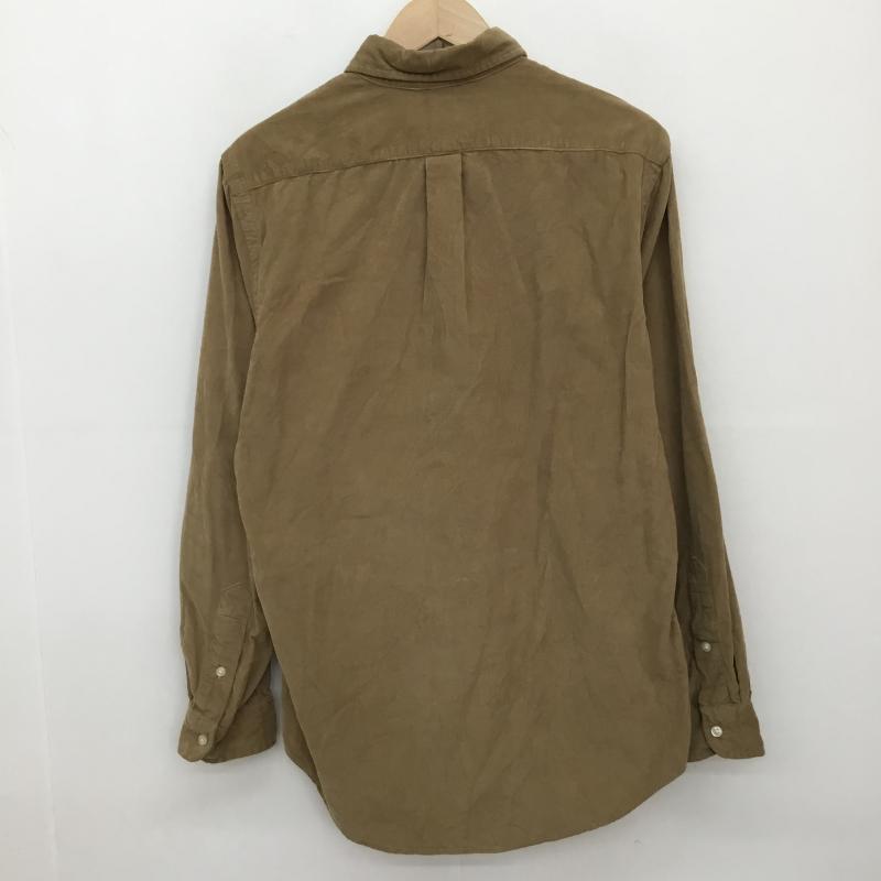 ポロラルフローレン POLO RALPH LAUREN シャツ、ブラウス 長袖 コーデュロイシャツ S ロゴ、文字 茶 / ブラウン /  メンズ USED 古着 中古 10136215