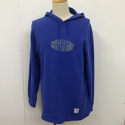 シュプリーム Supreme パーカー 長袖 薄手ロンT パーカー スウェット 長袖カットソー M ロゴ、文字 青 / ブルー /  メンズ USED 古着 中古 10106675