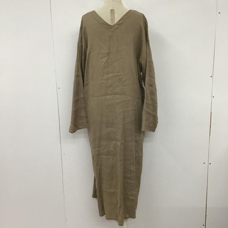 スタディオクリップ studio CLIP ワンピース ロングスカート L 無地 茶 / ブラウン /  レディース USED 古着 中古 10106184