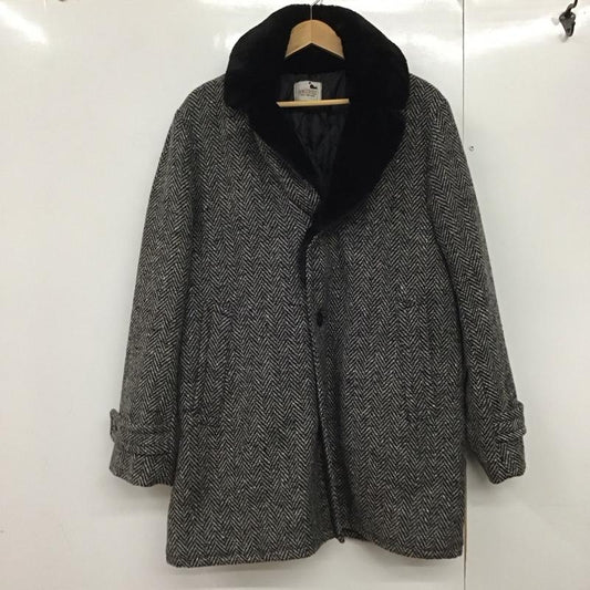 ギャングスタービル GANGSTERVILLE ジャケット、上着 ジャケット、ブレザー ロングコート カラージャケット アウター M 総柄 黒 / ブラック / X 灰 / グレー /  メンズ USED 古着 中古 10141778