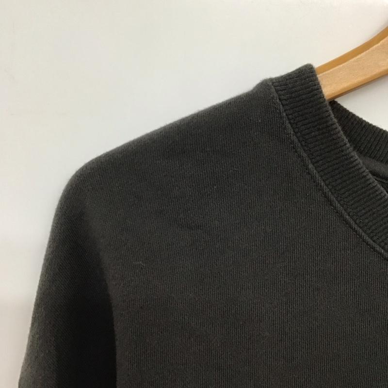 ニコアンド niko and... トレーナー 長袖 3 プリント X ロゴ、文字 チャコールグレー / チャコールグレー /  レディース USED 古着 中古 10141224