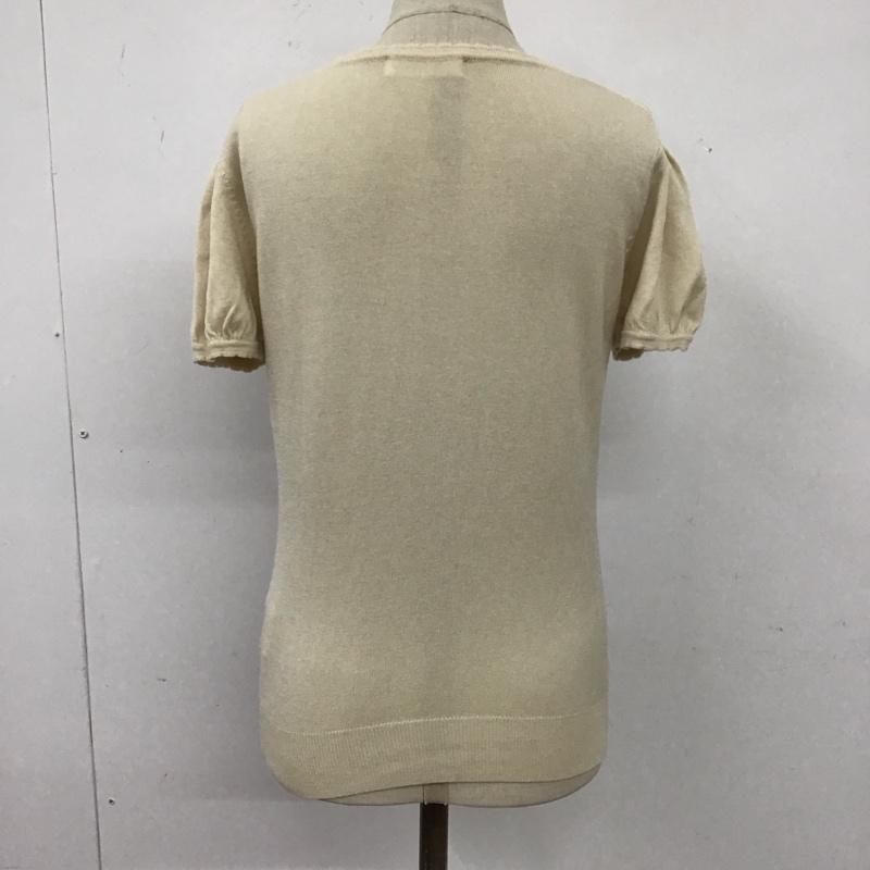 ルゥデルゥ Rew de Rew アンサンブルニット 長袖 半袖ニット 長袖カーディガン パール レース M  ベージュ / ベージュ /  レディース USED 古着 中古 10116763