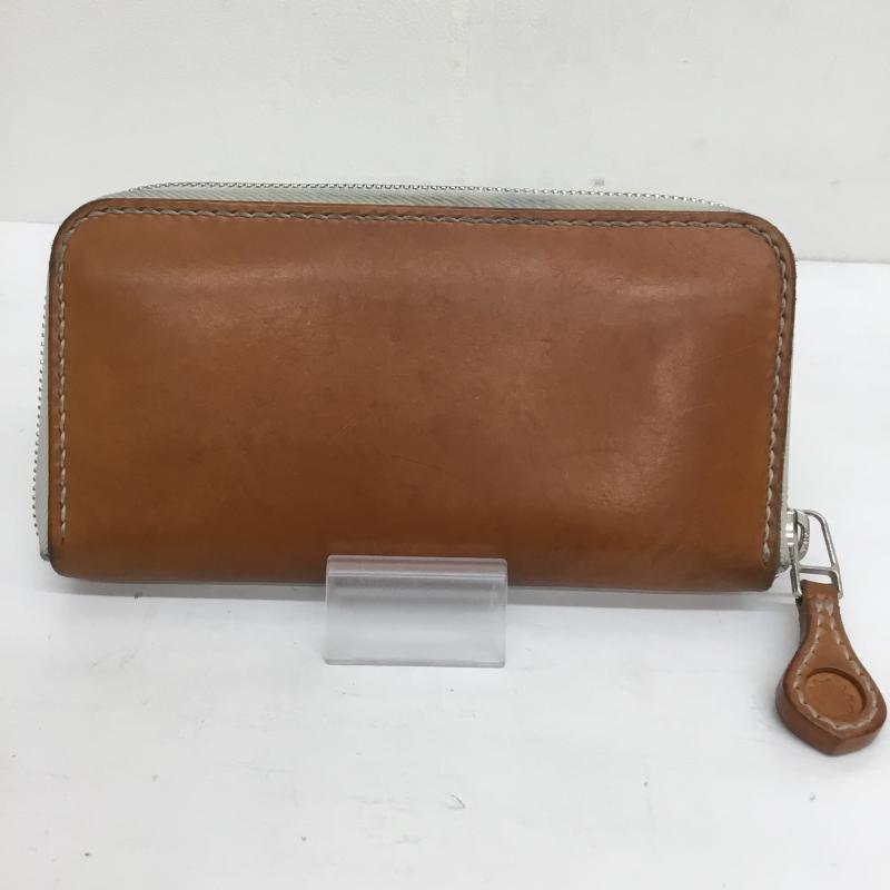 ユーズドクロージング used clothes 財布 長財布 ビーズ屋公ちゃん 無地 茶 / ブラウン /  メンズ USED 古着 中古 10105903