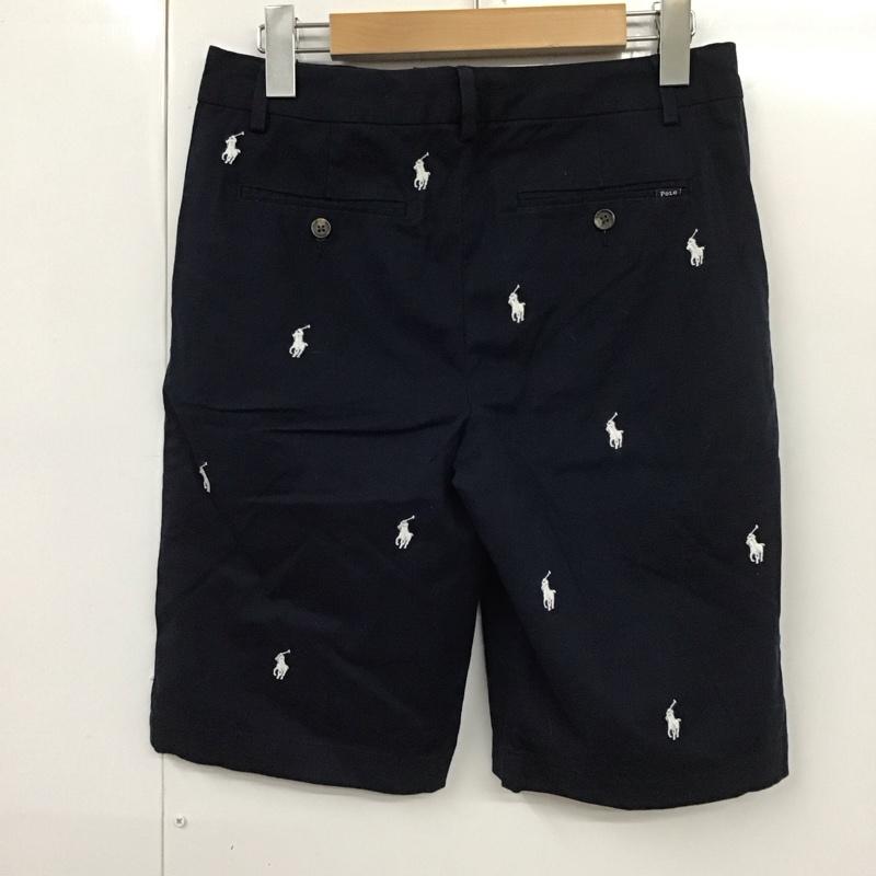 ポロラルフローレン POLO RALPH LAUREN パンツ ショートパンツ ショートパンツ ハーフパンツ カジュアルパンツ ロゴ、文字 紺 / ネイビー /  メンズ USED 古着 中古 10112125