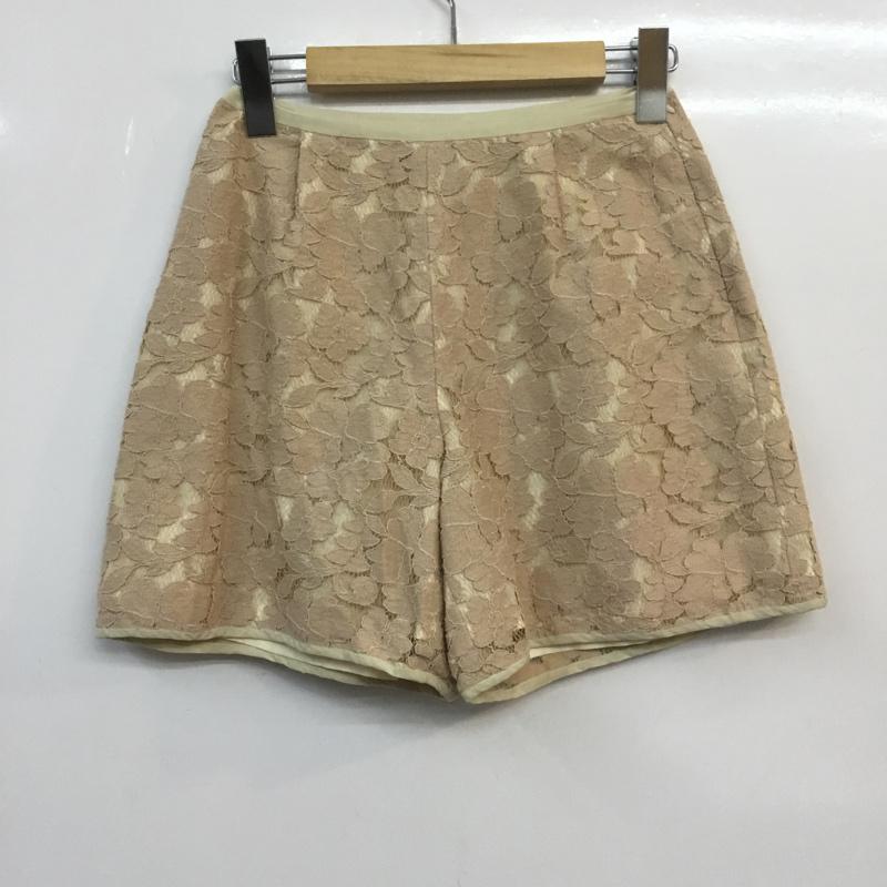 ナノユニバース nano・universe パンツ ショートパンツ レース S レース柄 ベージュ / ベージュ /  レディース USED 古着 中古 10048501