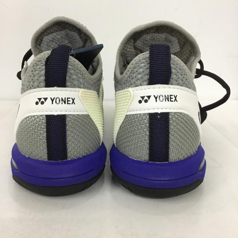 ヨネックス YONEX スニーカー スニーカー SHTF3MGC パワークッションフュージョンレブ3メンGC テニスシューズ 箱有 24cm 24.0cm ロゴ、文字 白 / ホワイト / X 青 / ブルー / X 黒 / ブラック /  レディース USED 古着 中古 10149905