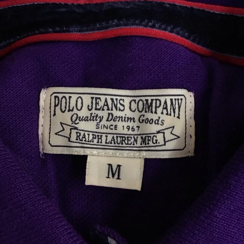 ポロジーンズカンパニー POLO JEANS COMPANY ポロシャツ 半袖 半袖ポロシャツ 半袖カットソー カラーシャツ M ロゴ、文字 紫 / パープル /  レディース USED 古着 中古 10115921