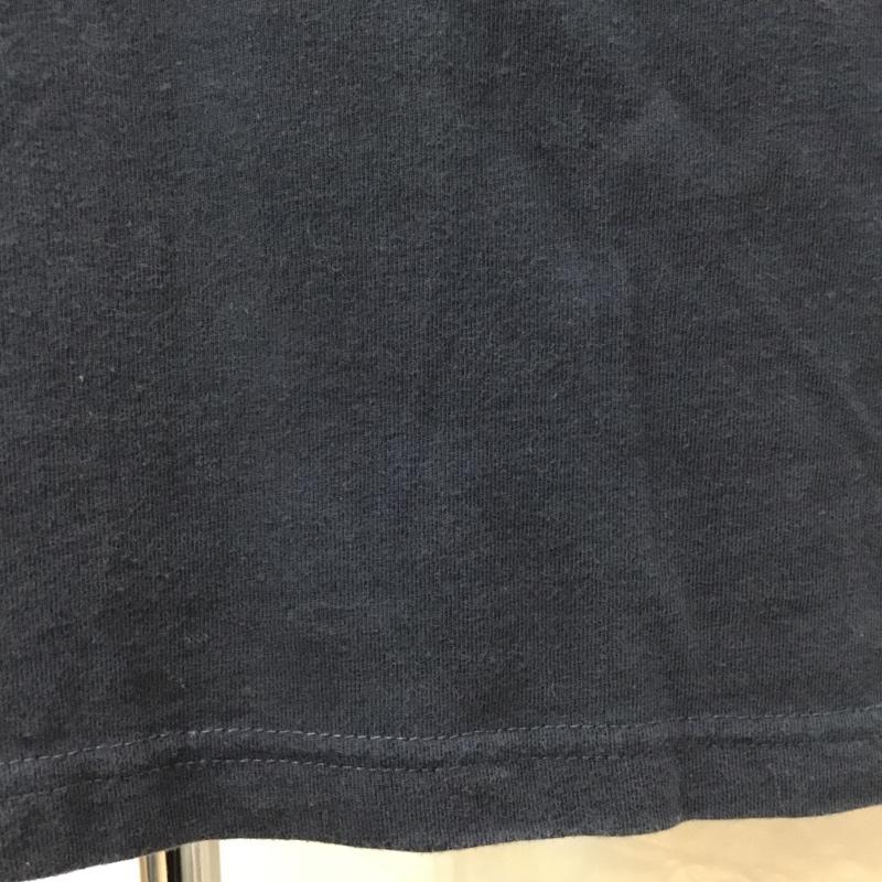 ヌメラルズ NUMERALS Tシャツ 半袖 半袖カットソー クルーネックカットソー 無地Tシャツ L 無地 紺 / ネイビー /  メンズ USED 古着 中古 10114607