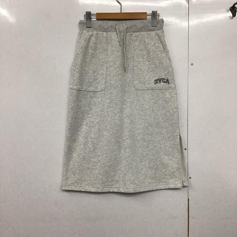 ルーカ RVCA スカート ひざ丈スカート スウェット M 無地 白 / ホワイト /  レディース USED 古着 中古 10142782