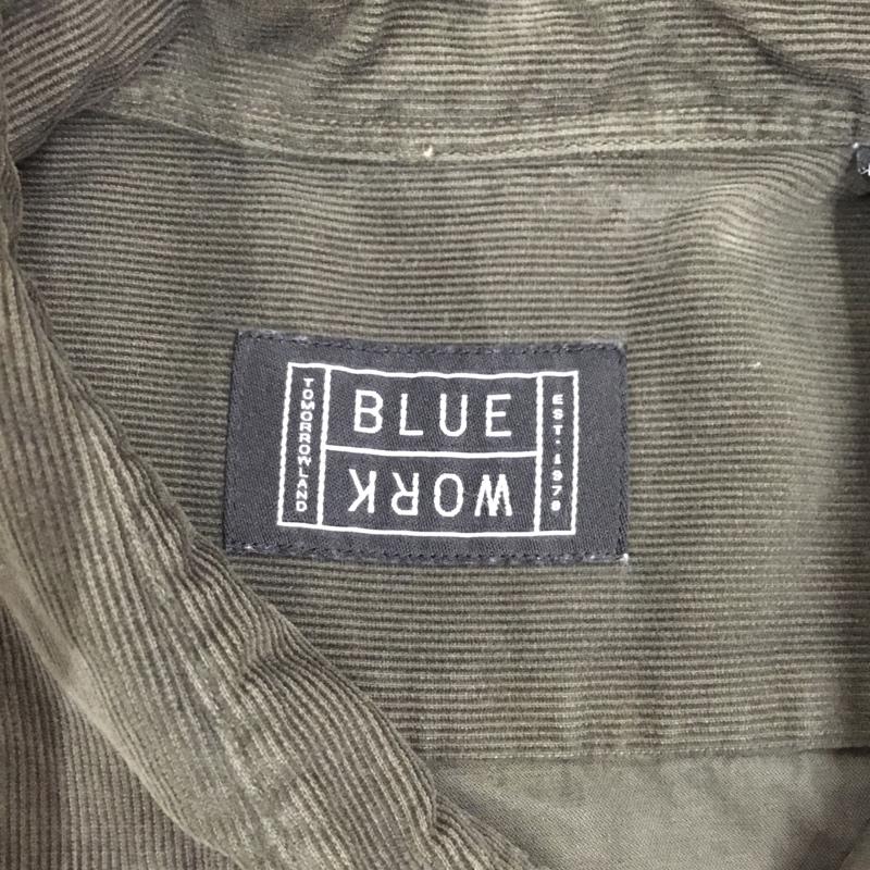 ブルーワーク BLUE WORK シャツ、ブラウス 長袖 長袖シャツ カラーシャツ ポケットシャツ 長袖カットソー トゥモローランド S 無地 カーキ / カーキ /  メンズ USED 古着 中古 10117522