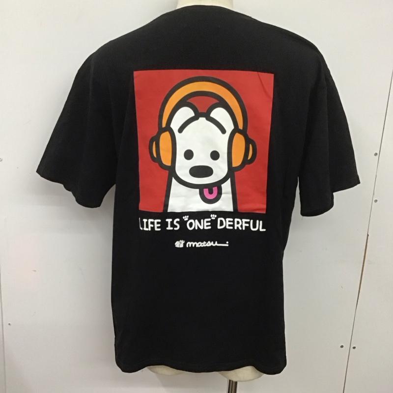 フリークスストア FREAK S STORE Tシャツ 半袖 半袖カットソー プリントTシャツ クルーネックカットソー matsui XL ロゴ、文字 黒 / ブラック /  メンズ USED 古着 中古 10126528
