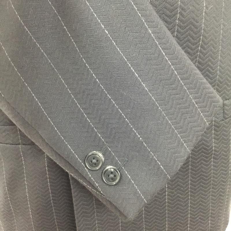 ジャンニヴェルサーチ GIANNI VERSACE セットアップ セットアップ セットアップ カジュアルジャケット カジュアルパンツ 2点セット 46 ストライプ 黒 / ブラック /  メンズ USED 古着 中古 10120781