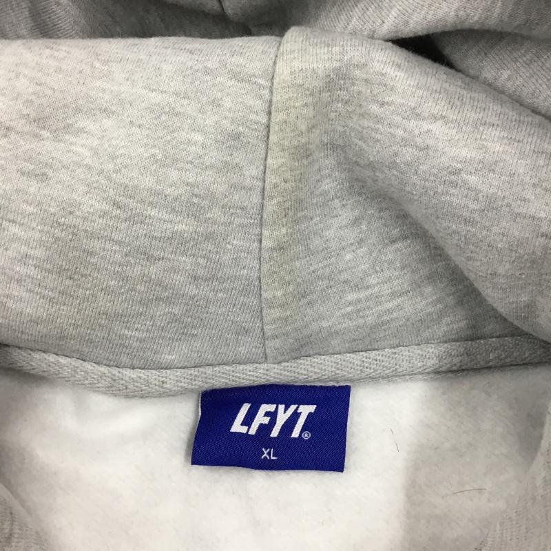 ラファイエット Lafayette パーカー 長袖 長袖パーカー プルオーバーパーカー プリントスウェット XL ロゴ、文字 灰 / グレー /  メンズ USED 古着 中古 10121646