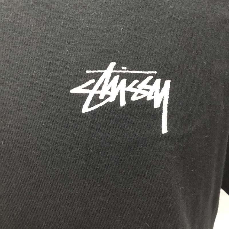 ステューシー STUSSY Tシャツ 半袖 M ロゴ、文字 黒 / ブラック /  メンズ USED 古着 中古 10106495