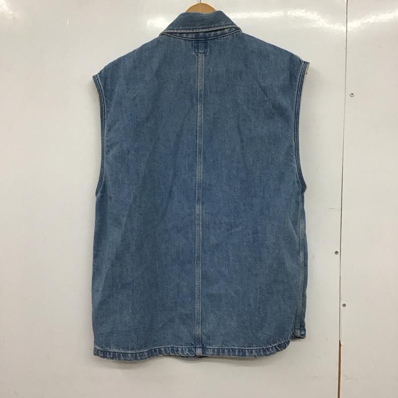 リー Lee ベスト ベスト FREE 無地 水色 / ライトブルー /  レディース USED 古着 中古 10150457