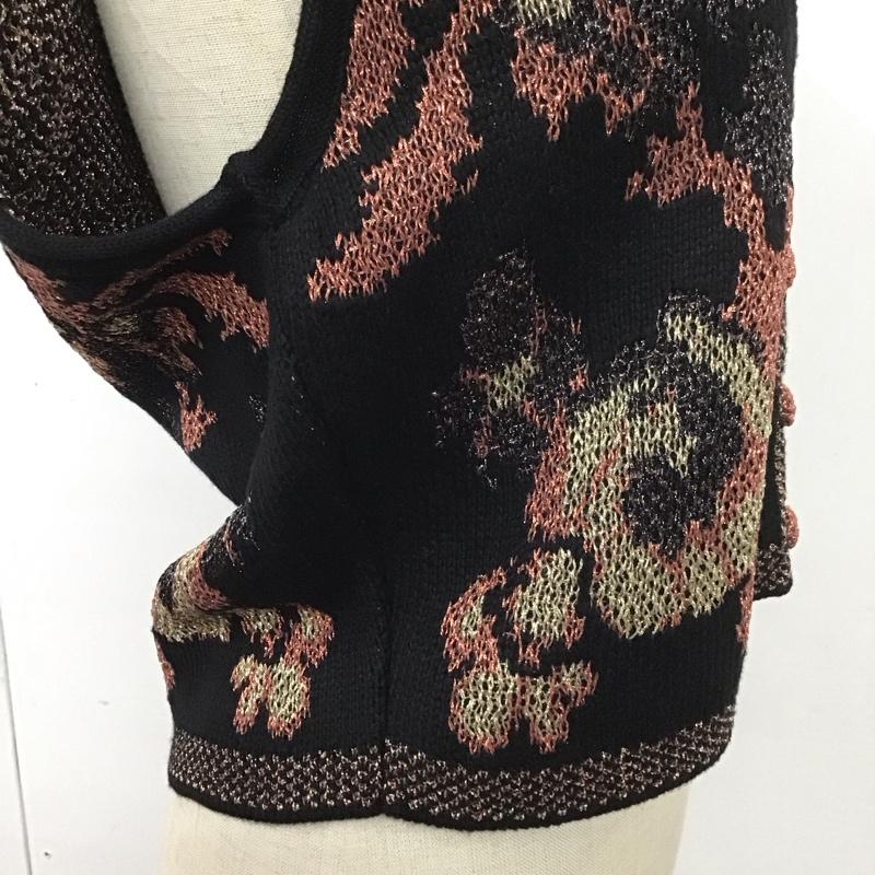 ザラ ZARA ベスト ベスト ベスト ニット ノースリーブカットソー 前開き M 総柄 マルチカラー / マルチカラー /  レディース USED 古着 中古 10113827