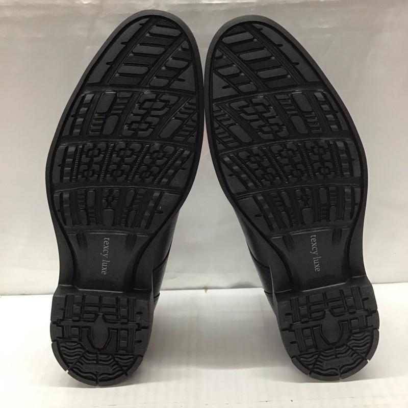 アシックス ASICS 革靴 革靴 TU-7796 texcy luxe ストレートチップ 幅広 箱有 4E 26cm 26.0cm 無地 黒 / ブラック /  メンズ USED 古着 中古 10111730