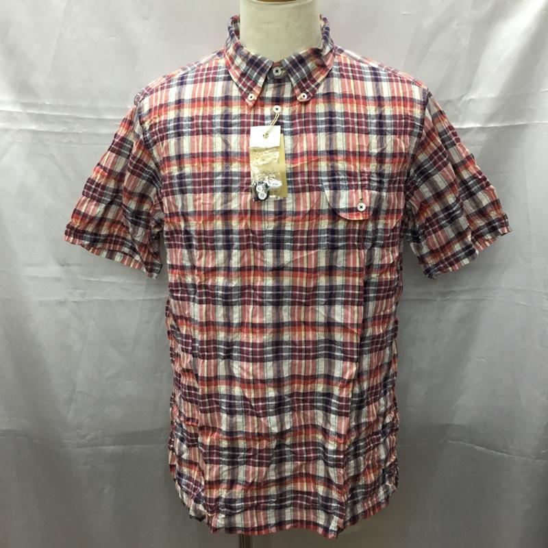 バラクータ BARACUTA シャツ、ブラウス 半袖 ZBP443 タグ付き ハーフボタン XL チェック マルチカラー / マルチカラー /  メンズ USED 古着 中古 10111340