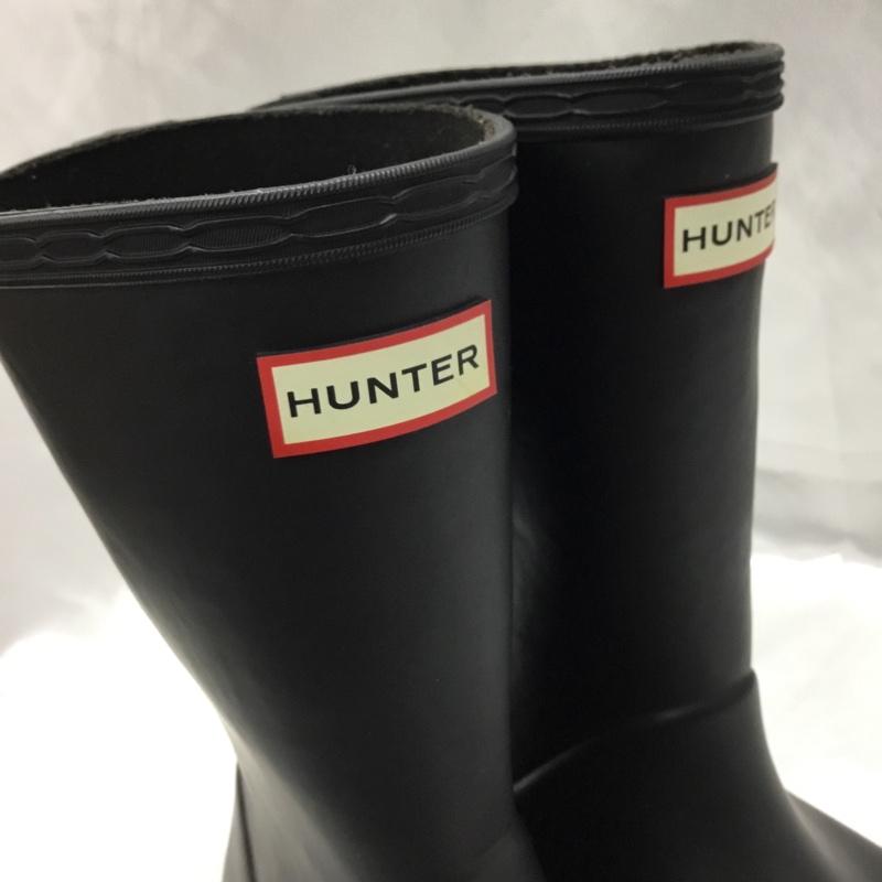 ハンター HUNTER シューズ シューズ KFT5003RMA KIDS FIRST CLASSIC キッズ レインブーツ 長靴 UK10 箱有 US：11 ロゴ、文字 黒 / ブラック /  ボーイズ USED 古着 中古 10110514