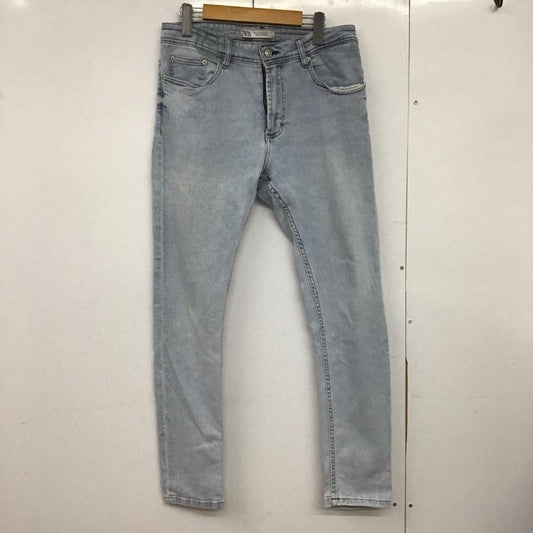 ザラ ZARA パンツ デニム、ジーンズ デニムパンツ スリムパンツ カジュアルパンツ ストレッチパンツ 42インチ 無地 水色 / ライトブルー /  メンズ USED 古着 中古 10148568