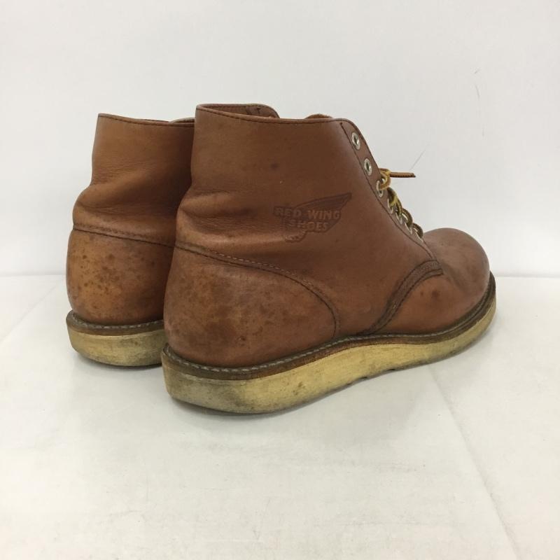 レッドウィング RED WING ブーツ ショートブーツ 8166 6インチ クラシックラウンド 7.5D US：7.5 ロゴ、文字 茶 / ブラウン /  メンズ USED 古着 中古 10133814