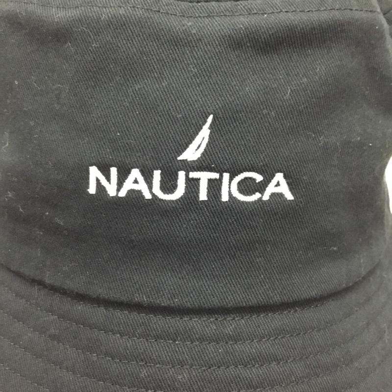 ノーティカ NAUTICA 帽子 ハット バケットハット ロゴ、文字 黒 / ブラック /  メンズ USED 古着 中古 10107898