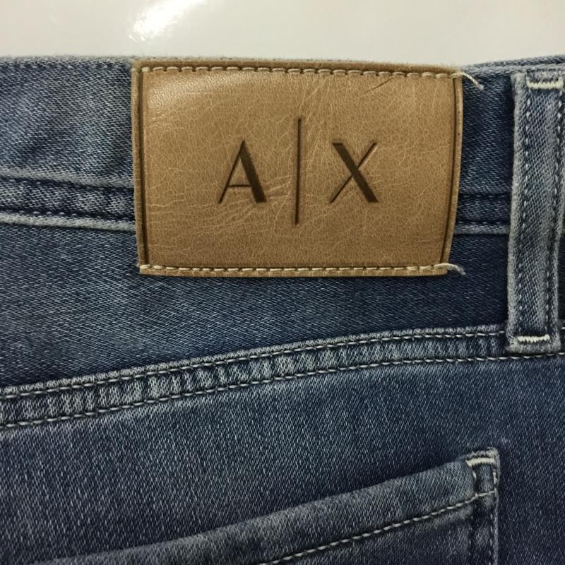 アルマーニエクスチェンジ ARMANI EXCHANGE パンツ デニム、ジーンズ デニムパンツ スリムパンツ ストレッチパンツ ジーンズ 34インチ 無地 インディゴ / インディゴ /  メンズ USED 古着 中古 10120098