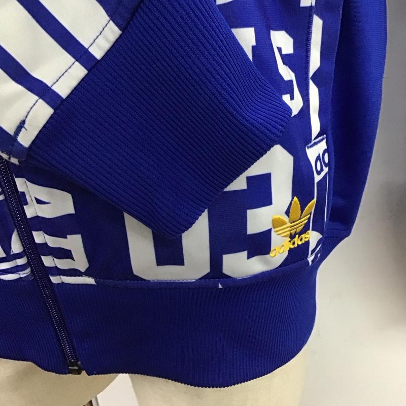 アディダスオリジナルス adidas originals ジャケット、上着 ジャケット、ブレザー ac0474 スーパースタートラックトップジャージ ジップアップジャケット ロゴ、文字 青 / ブルー /  メンズ USED 古着 中古 10124662