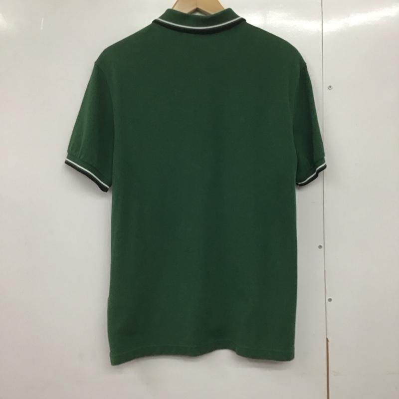 プラダ PRADA ポロシャツ 半袖 sjn256 r192 322 ポロシャツ 半袖カットソー L ロゴ、文字 緑 / グリーン /  メンズ USED 古着 中古 10142100