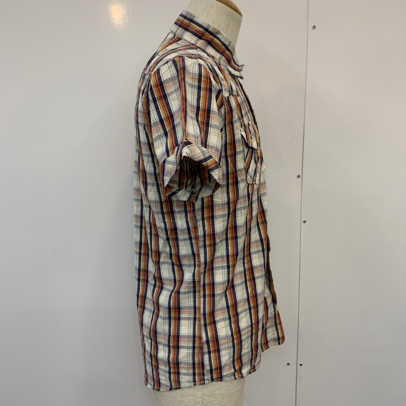スコッチアンドソーダ SCOTCH＆SODA シャツ、ブラウス 半袖 カジュアルシャツ チェック ロゴ S チェック X ロゴ、文字 マルチカラー / マルチカラー /  メンズ USED 古着 中古 10034742