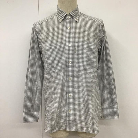 フォックスファイヤー FOXFIRE シャツ、ブラウス 長袖 長袖シャツ カラーシャツ ポケットシャツ 長袖カットソー ギンガムチェックシャツ S チェック 白 / ホワイト / X 灰 / グレー /  メンズ USED 古着 中古 10110418