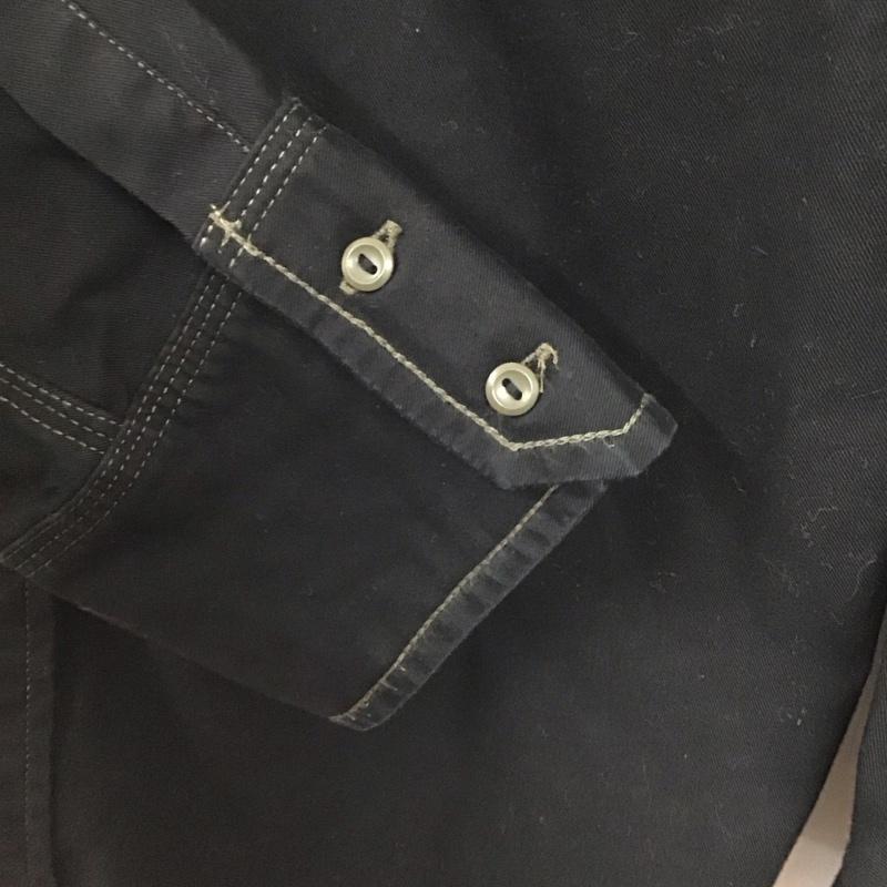ディーゼル DIESEL シャツ、ブラウス 長袖 長袖シャツ 無地シャツ カラーシャツ L 無地 黒 / ブラック /  メンズ USED 古着 中古 10145341