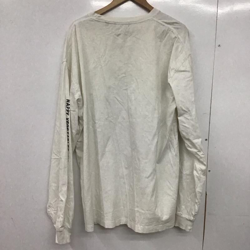 エクストララージ XLARGE カットソー 長袖 長袖カットソー プリントカットソー クルーネック XL プリント 白 / ホワイト /  メンズ USED 古着 中古 10148514