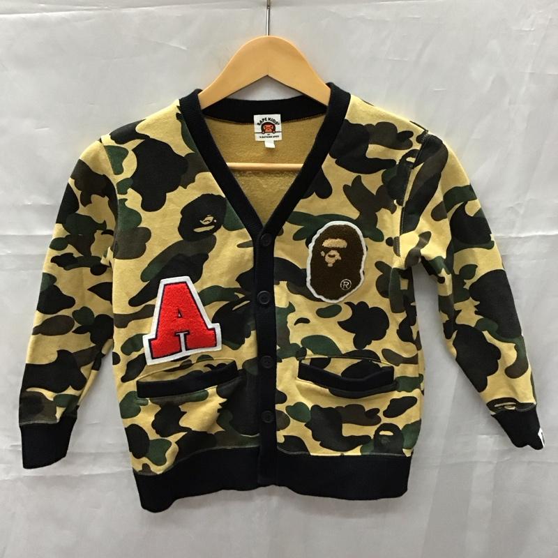 ベイプキッズ BAPEKIDS カーディガン 長袖 長袖スウェットカーディガン 前開きスウェット カーディガン 120cm カモフラージュ柄・迷彩 マルチカラー / マルチカラー /  ボーイズ USED 古着 中古 10111665
