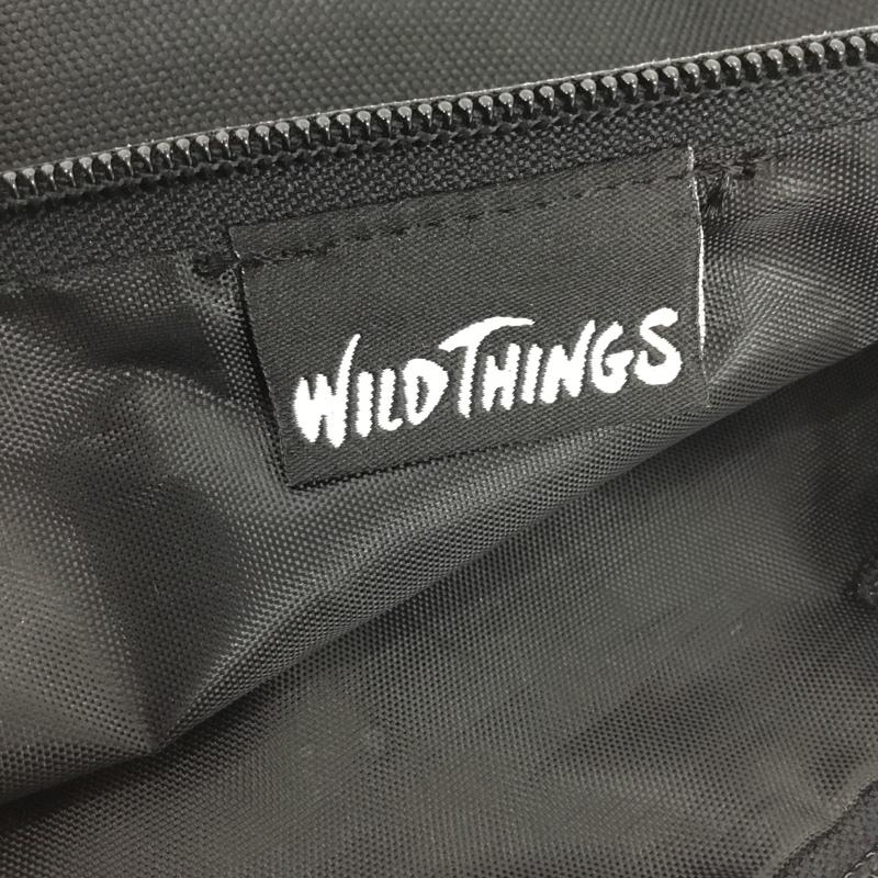 ワイルドシングス WILD THINGS ショルダーバッグ ショルダーバッグ サコッシュ メッシュポケット ロゴ、文字 黒 / ブラック /  メンズ USED 古着 中古 10122814