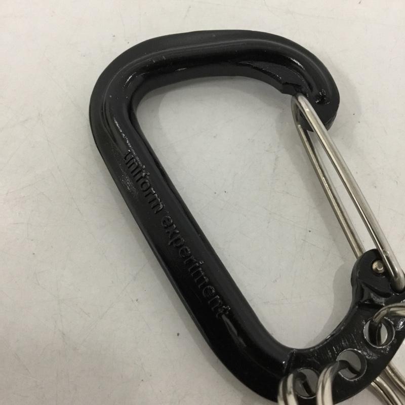 ユニフォームエクスペリメント uniform experiment ファッション小物 ファッション小物 カラビナ ロゴ、文字 黒 / ブラック /  メンズ USED 古着 中古 10145478