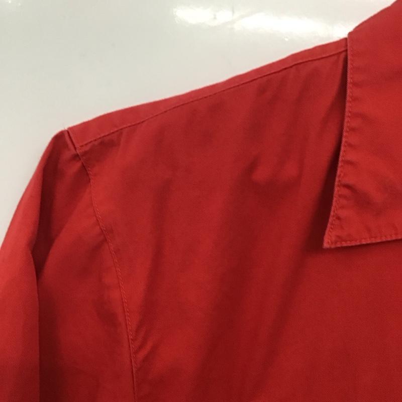 ザ フロント オブ アーマメント THE FRONT OF ARMAMENT シャツ、ブラウス 半袖 t.f.o.a 開襟シャツ オープンカラー バックロゴ XL 刺繍 赤 / レッド /  メンズ USED 古着 中古 10140196