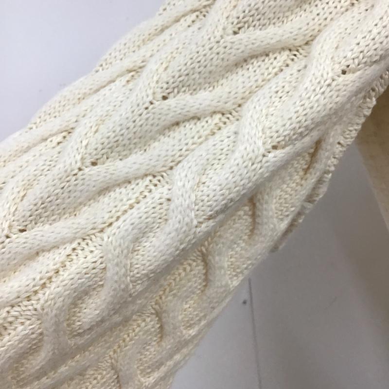ザラ ZARA ニット、セーター 長袖 M 無地 オフホワイト / オフホワイト /  レディース USED 古着 中古 10120345