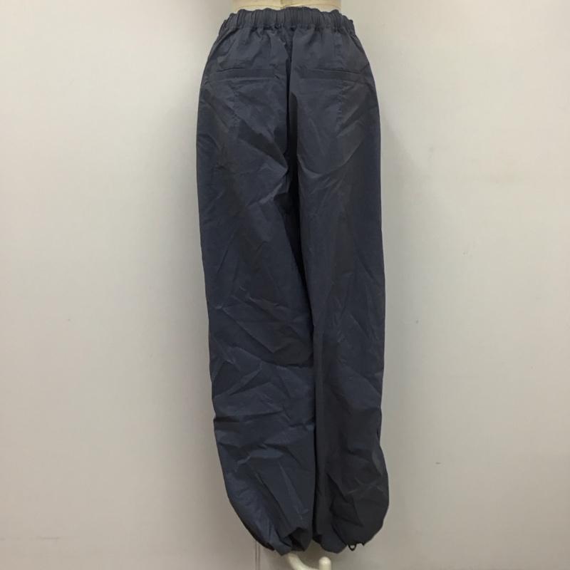 ジーナシス JEANASIS ボトムス ボトムス JS050919MC グロッシーパラシュートパンツ FREE 無地 青 / ブルー /  レディース USED 古着 中古 10111553