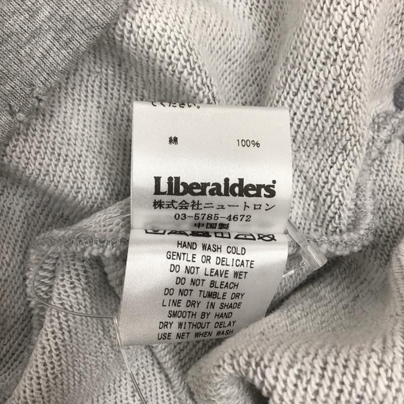 リベレイダース Liberaiders トレーナー 長袖 長袖スウェット 長袖トレーナー リブカットソー 長袖カットソー プリントトレーナー L ロゴ、文字 灰 / グレー /  メンズ USED 古着 中古 10114373