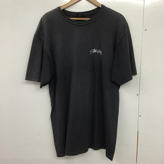 ステューシー STUSSY Tシャツ 半袖 L ロゴ、文字 X プリント チャコールグレー / チャコールグレー /  メンズ USED 古着 中古 10133105