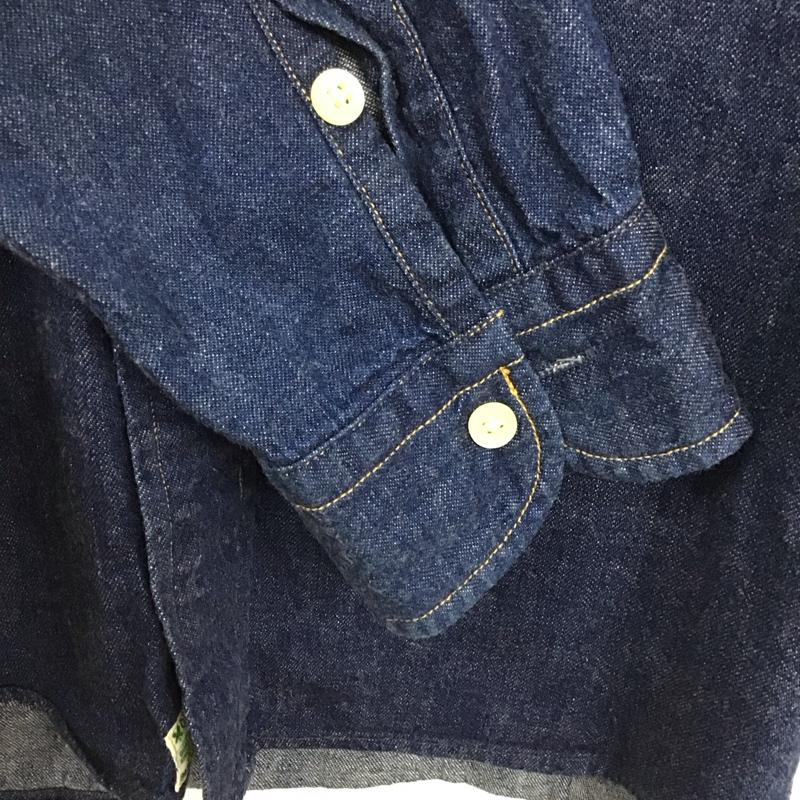 オアスロウ orSlow シャツ、ブラウス 長袖 長袖シャツ 無地シャツ カラーシャツ デニムシャツ 2 無地 インディゴ / インディゴ /  メンズ USED 古着 中古 10130909