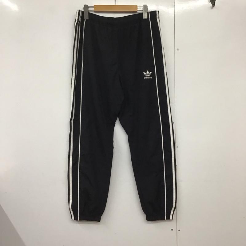 アディダス adidas パンツ ワークパンツ、ペインターパンツ dh3848 ウインドトラックパンツ ワイドパンツ ジャージ L ロゴ、文字 黒 / ブラック /  メンズ USED 古着 中古 10142926
