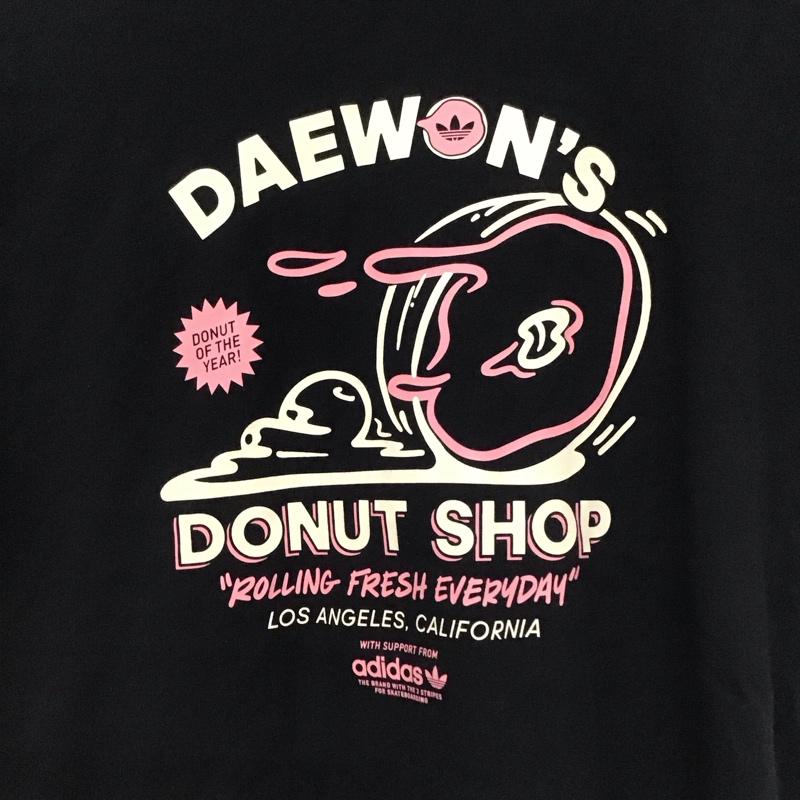 アディダス adidas Tシャツ 半袖 半袖カットソー プリントTシャツ クルーネックカットソー M プリント 黒 / ブラック /  メンズ USED 古着 中古 10135848