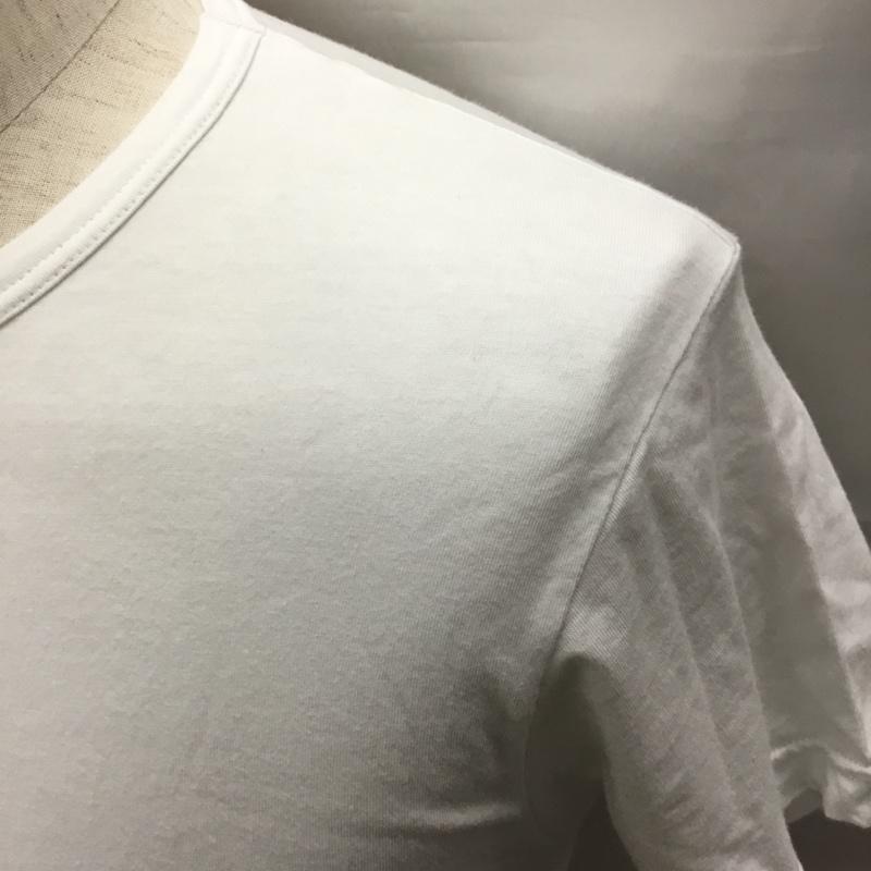 エンポリオアルマーニ EMPORIO ARMANI Tシャツ 半袖 半袖カットソー プリントTシャツ クルーネックカットソー S ロゴ、文字 白 / ホワイト /  メンズ USED 古着 中古 10116919