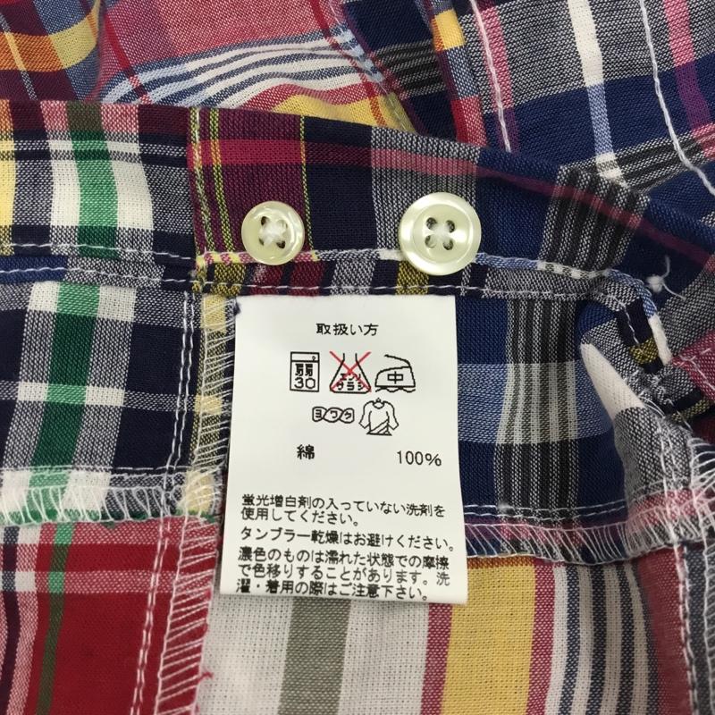 ブルックスブラザーズ BROOKS BROTHERS シャツ、ブラウス 半袖 ボタンダウン M チェック マルチカラー / マルチカラー /  メンズ USED 古着 中古 10111587