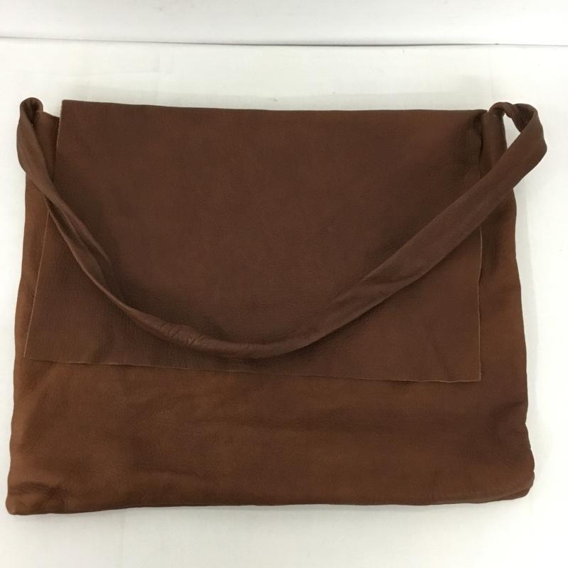 エヴァムエヴァ evam eva ショルダーバッグ ショルダーバッグ Dove & Olive レザー 無地 茶 / ブラウン /  レディース USED 古着 中古 10128322