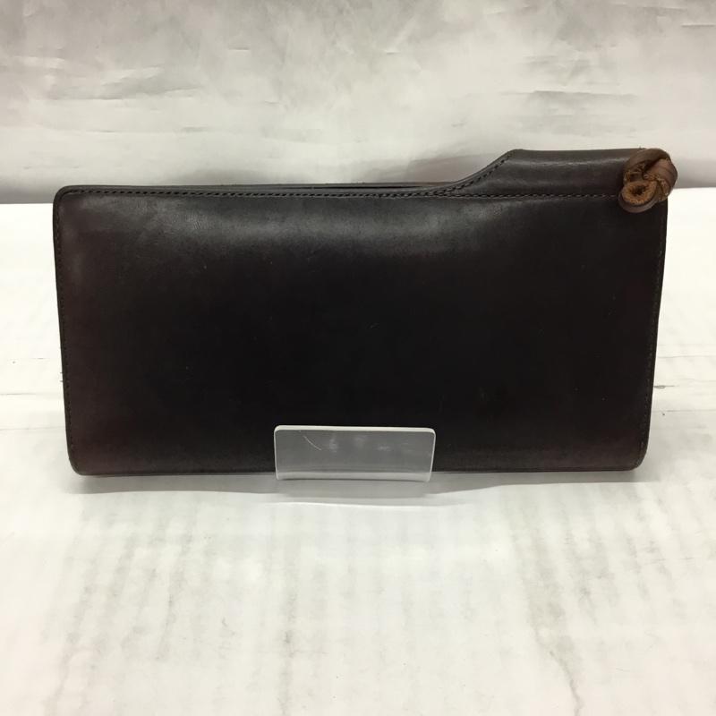 ポーター PORTER 財布 長財布 レザー 無地 茶 / ブラウン /  メンズ USED 古着 中古 10117609