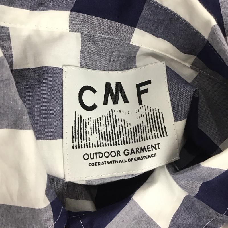 シーエムエフアウトドアガーメント CMF OUTDOOR GARMENT シャツ、ブラウス 長袖 cmf2302-s04j NEWSPAPERSHIRTS 長袖シャツ チェックシャツ M チェック 白 / ホワイト / X 青 / ブルー /  メンズ USED 古着 中古 10112581